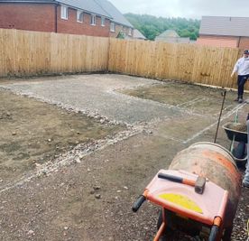 Garden before landscaping